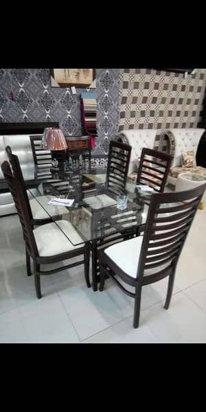 #wooden dining table and chair #Chinioti dining #round shape dinings 4