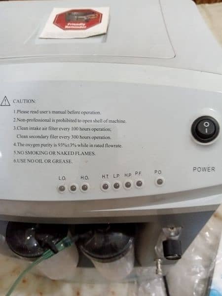 oxygen concentrator dual flow only 01month used 6