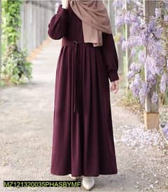 Georgetter plain full abaya with stoller