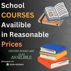 school courses and Oxford books available