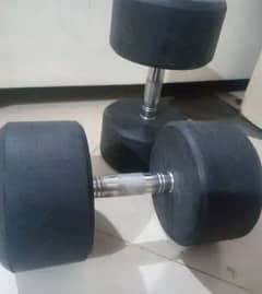 pair of 10 kg dumbells