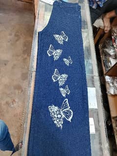 butterfly denim Baggy Jeans