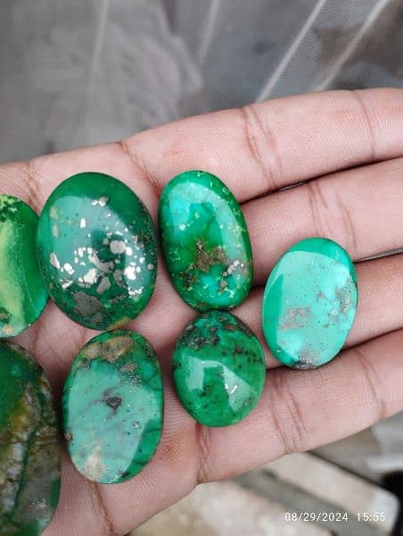 Natural Hussani Feroza Stones Old Mine Original 600 Rupees Par Gram 3