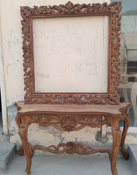 #Consoles frame #Chinioti wooden Consoles #Simple and carving Consoles 11