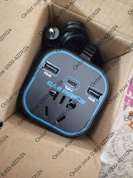 Car Power Inverter 12V/24V TO 220V Converter Type-C Fast 12v Pur 2