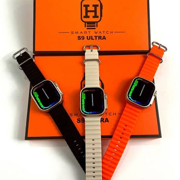 s9 ultra smart watch with free 3 straps in reasonable price 2