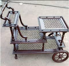 #Tea Trolley #Chinioti wooden Tea Trolley #Tea Trolley Simple Designs