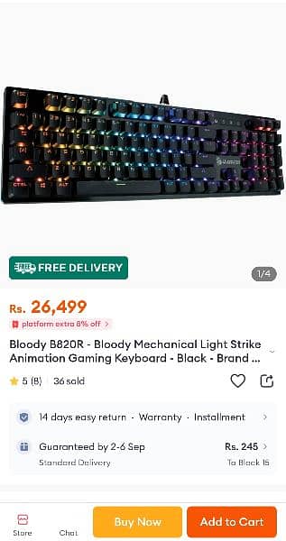 Bloody
B820R-LIGHT STRIKE RGB GAMING Keyboard 11