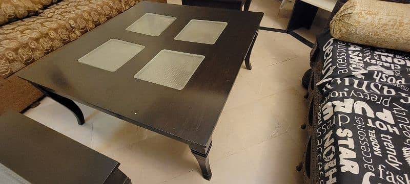 Center Table with 2 site tables for sale. 1