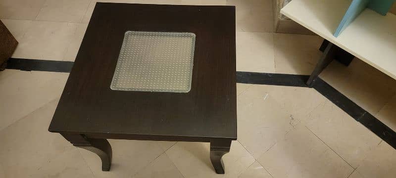 Center Table with 2 site tables for sale. 5