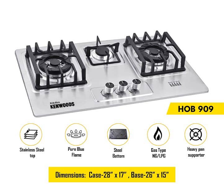 Kenwood Gas Hob Stove burner with 1 one year warrany 14