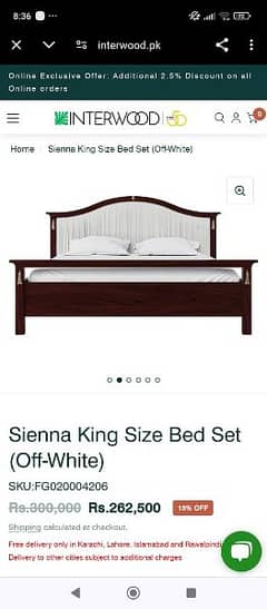 King size bed