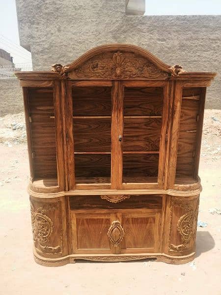 #Showca almari #wooden almari #Chinioti carving almari #bartan almari 6