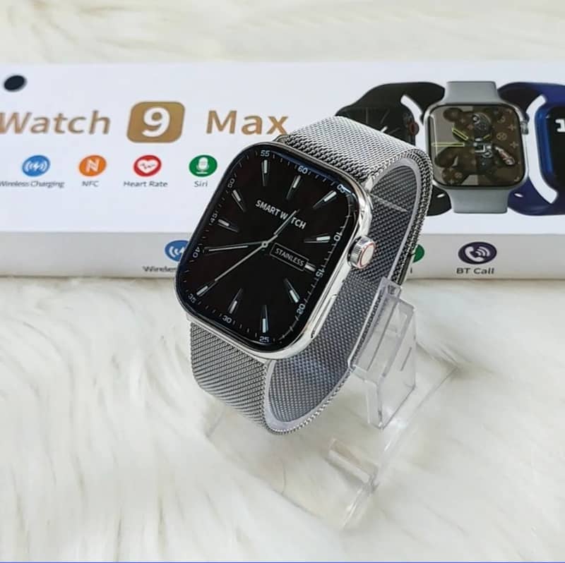 Smart Watch i9 l Stainless Steel Body With Magnetic Chain 0