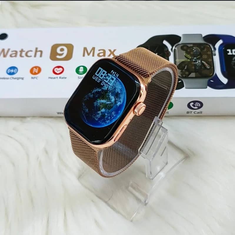 Smart Watch i9 l Stainless Steel Body With Magnetic Chain 2