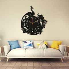 Peacock Round Analogue Wall clock