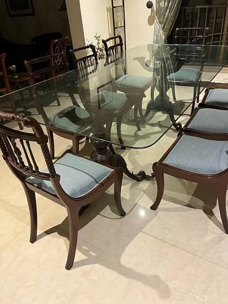 glass top dining table 1