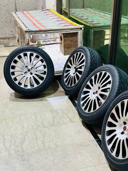 16 Inch 4 Nut Rims & Tyres in Good Condition 0