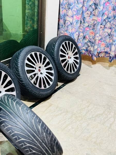 16 Inch 4 Nut Rims & Tyres in Good Condition 1