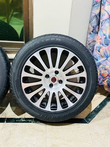 16 Inch 4 Nut Rims & Tyres in Good Condition 2