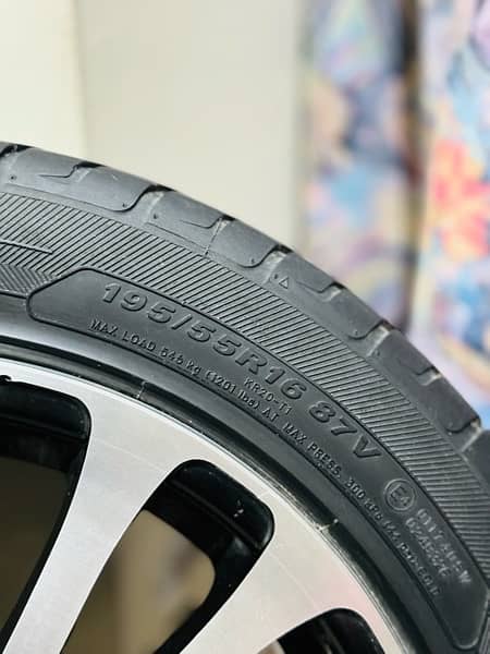 16 Inch 4 Nut Rims & Tyres in Good Condition 6