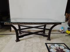 dining table with 8 chairs condition is also good mirror is so strong