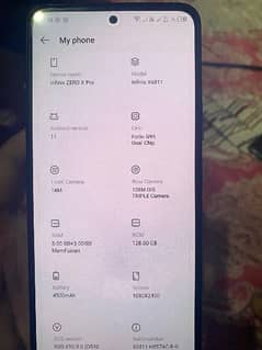 infinix zero x pro || 8/128 GB