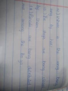 handwriting assignment work