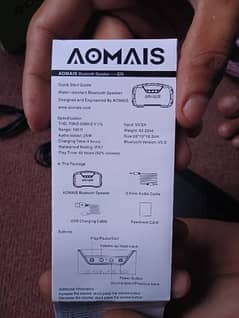 Aomais water resistant