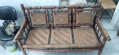 5 sitter wooden sofa set