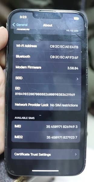 IPHONE 13 PRO NON PTA 128 GB FACTORY UNLOCK 10