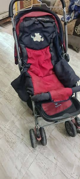 1 baby cot and 1 kids pram 3