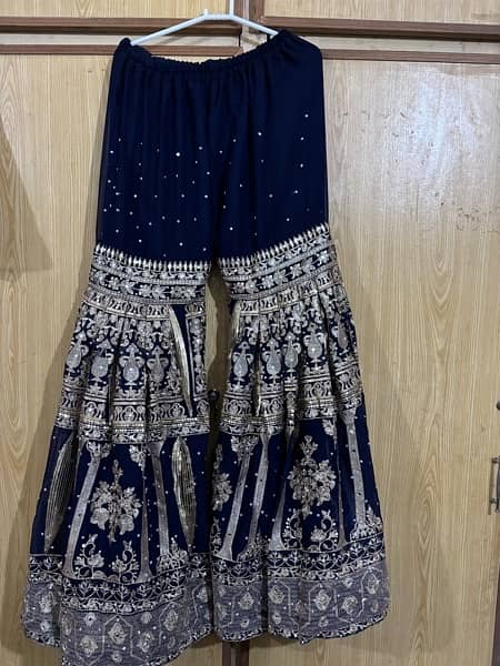 three piece gharara and shirt with dupatta set 1