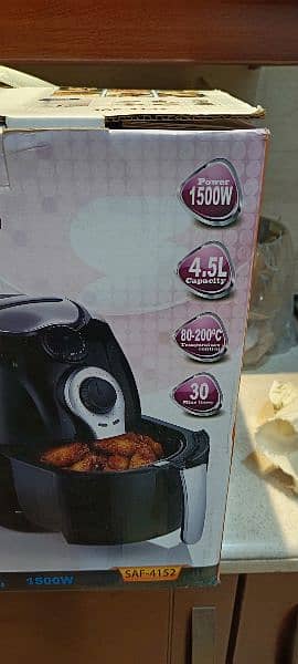 Sayona AIR FRYER 4.5 L LARGE 1500W Imported NEW 3