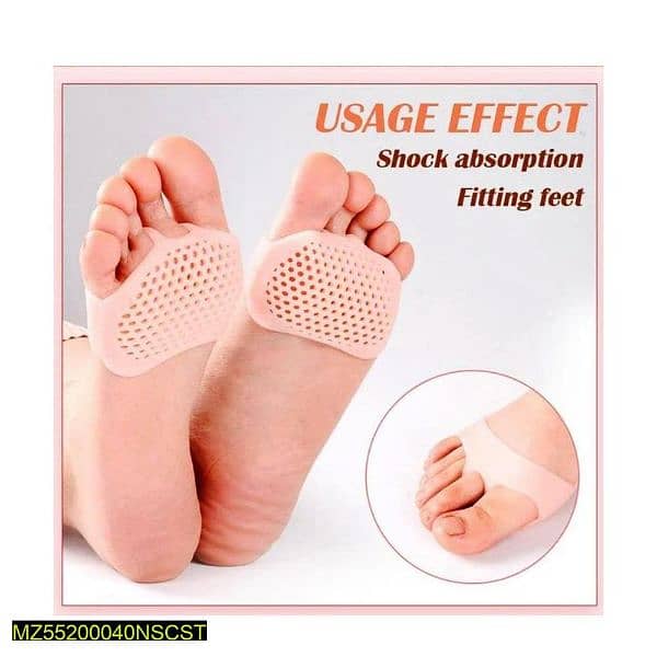 2Pcs Seilicone Tip Toe Breathable Foot Protector 3