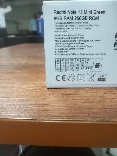 Redmi note 13 box pack 1