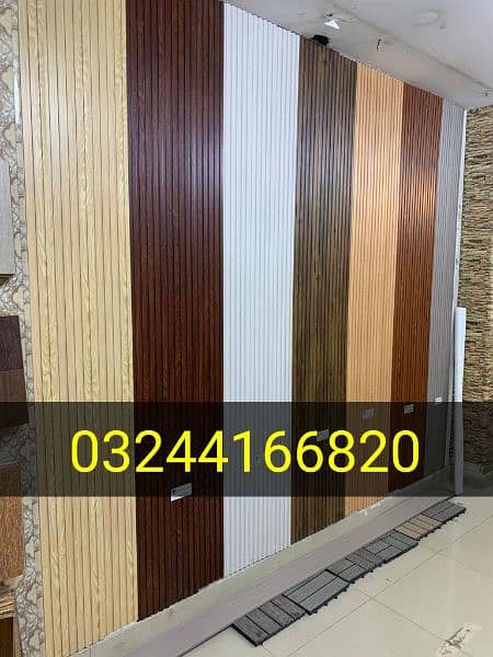 3 Strip Wooden Floors, Wallpapers, Fluted panels, Artificial grass. 5