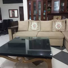 dining table L shap sofa central table