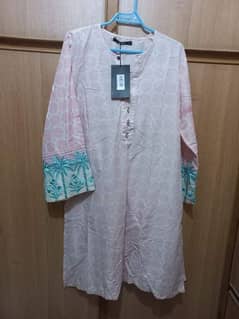 Khaddi Embroidered Lawn kurta