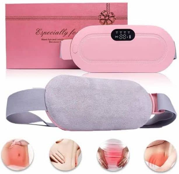 Periods Pain Relief Massager / Period Cramps Relief Belt Heating Pad 0