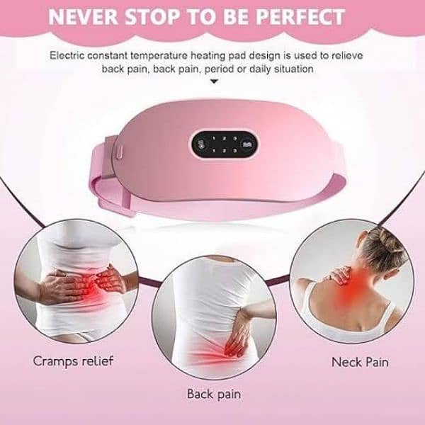 Periods Pain Relief Massager / Period Cramps Relief Belt Heating Pad 3