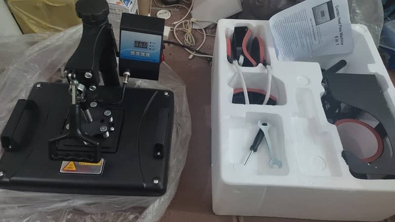 5 in 1 Sublimation Heat Press Machine & Badge Machine 0