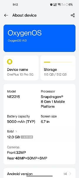 One Plus 10 pro panda Extreme edition NON PTA 5