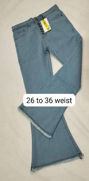 ladies denim jeans Bell bottom 0