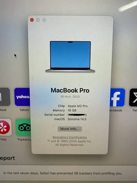 Macbook Pro 16 inch M2 Pro chip 2