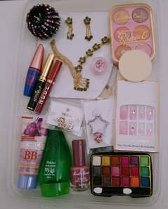 deal of makeup and jewellery