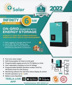 Tesla HLE 6kw Pv7000 with one year warranty