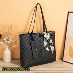 2 pcs , women's modern scarf quilted Tote Bag