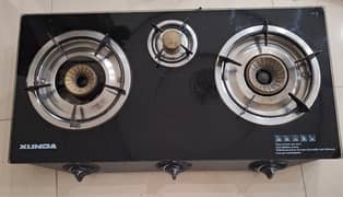 Tampered Glass Stove ( Tripple Burner)