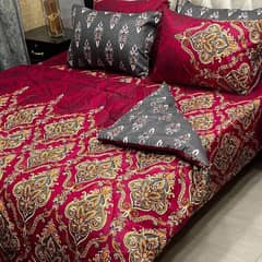 6 Pcs Cotton Salonica Printed Razai Set